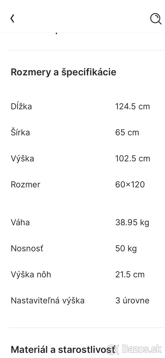 Detská postieľka VOX vintage - 7