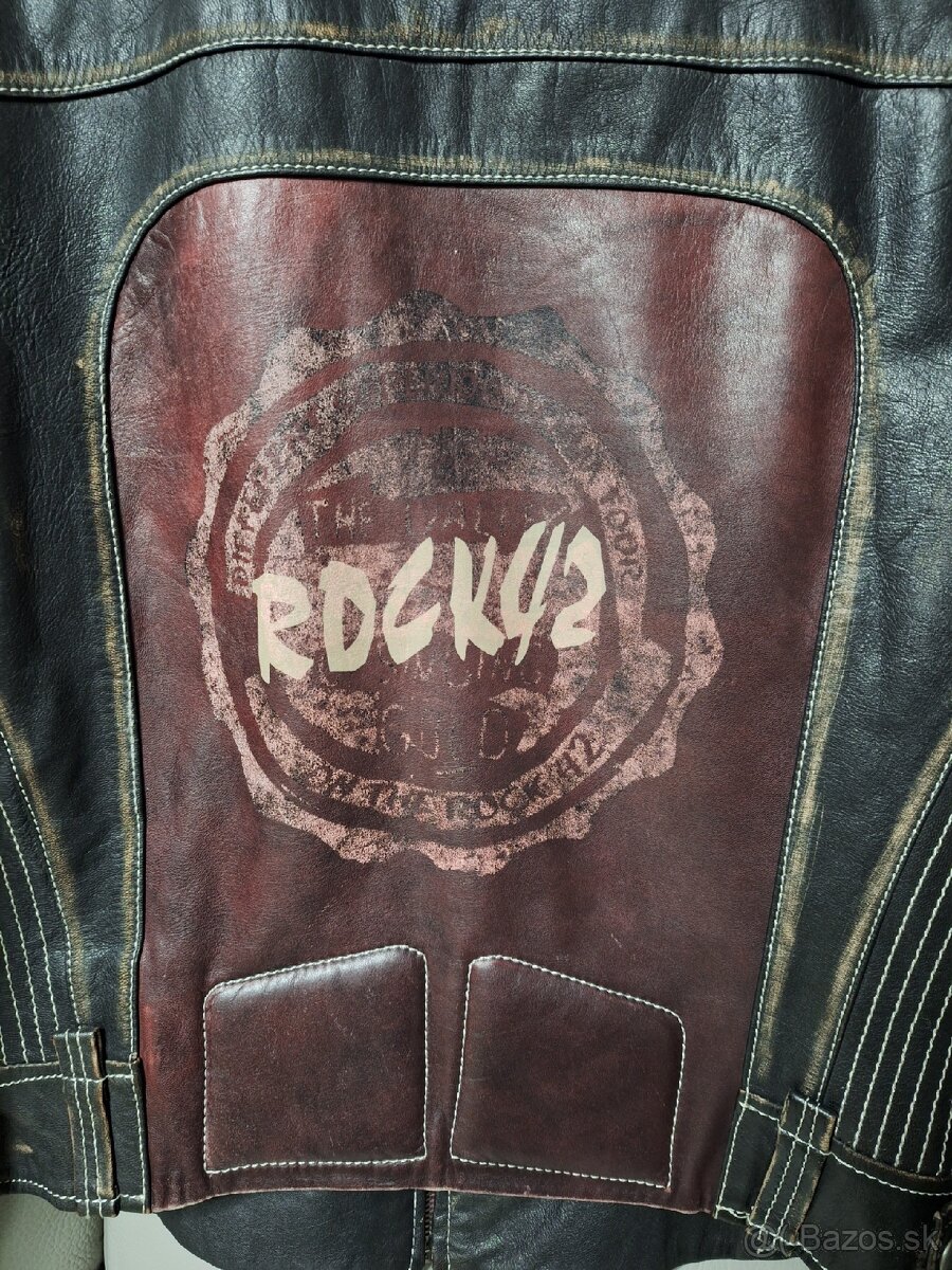 Kožená bunda zn. DIFFERENT veľ. XL - 7
