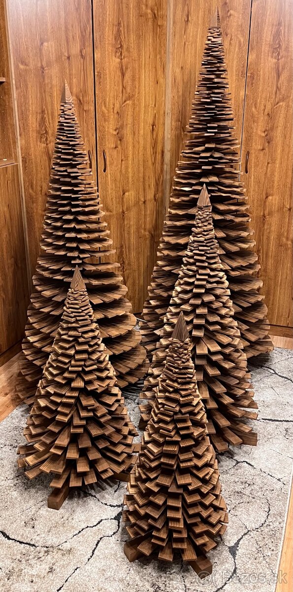 Drevené stromčeky - ručná výroba - 7