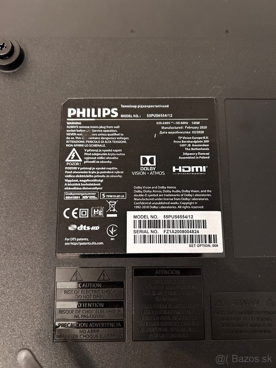 Televízor Philips 55’ 139cm - 7