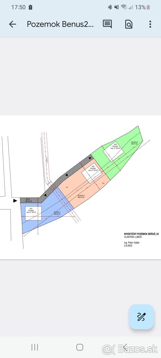 Nové stavebné pozemky na predaj v obci Beňuš - 7