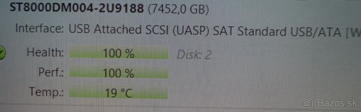Harddisk Seagate BarraCuda 8TB HDD SATA 100% stav - 7