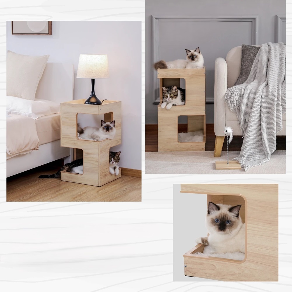 Viacúrovňový moderný nábytok pre domáce zvieratá - 7