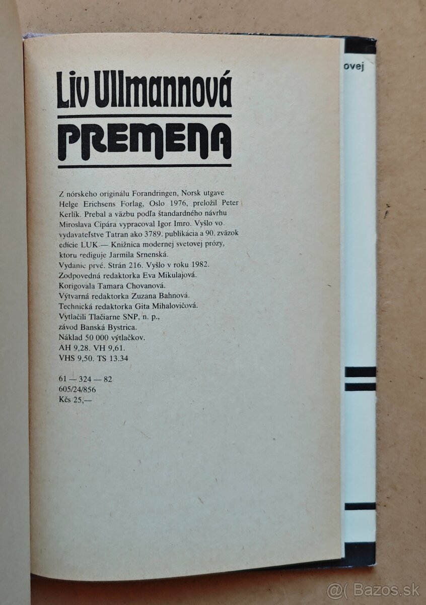 Liv Ullmannová: PREMENA - 7