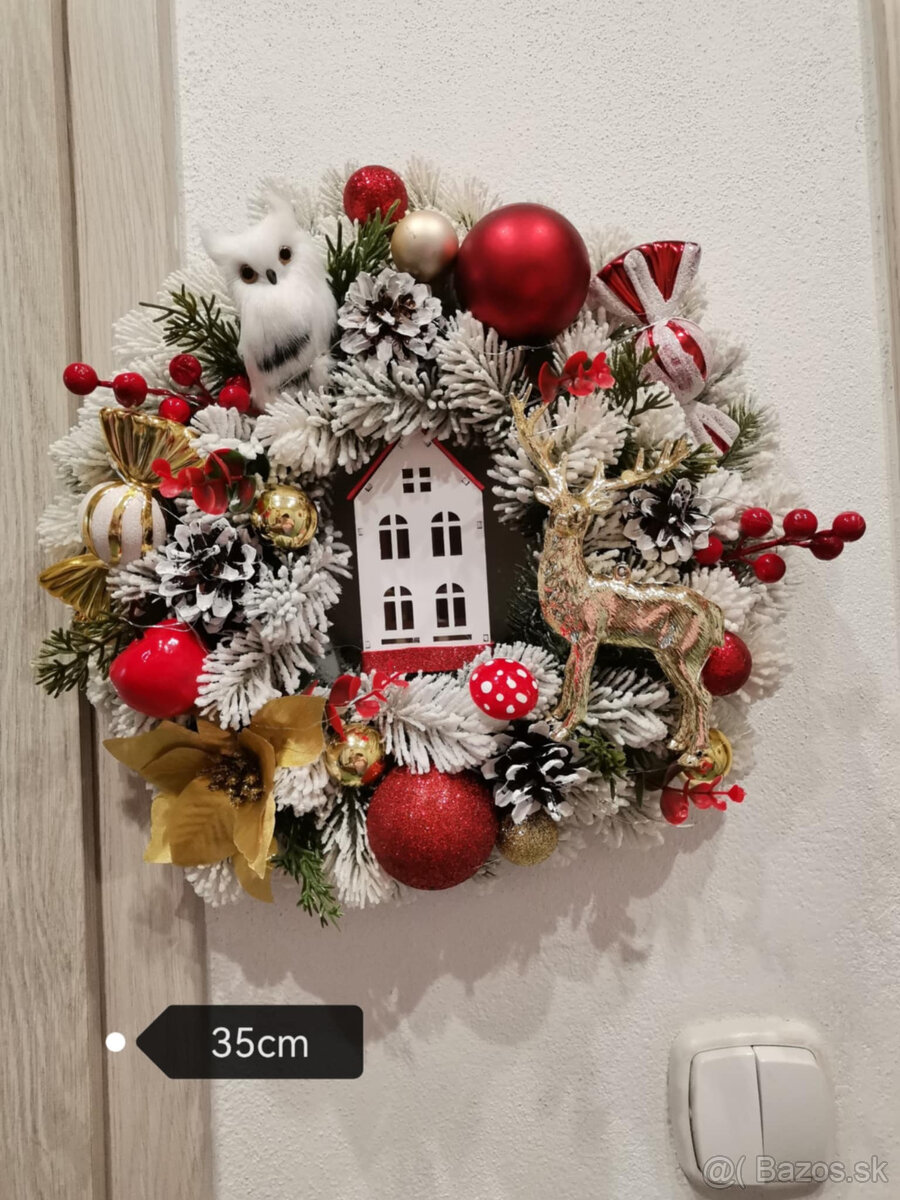vianočný veniec na dvere 35cm - 7