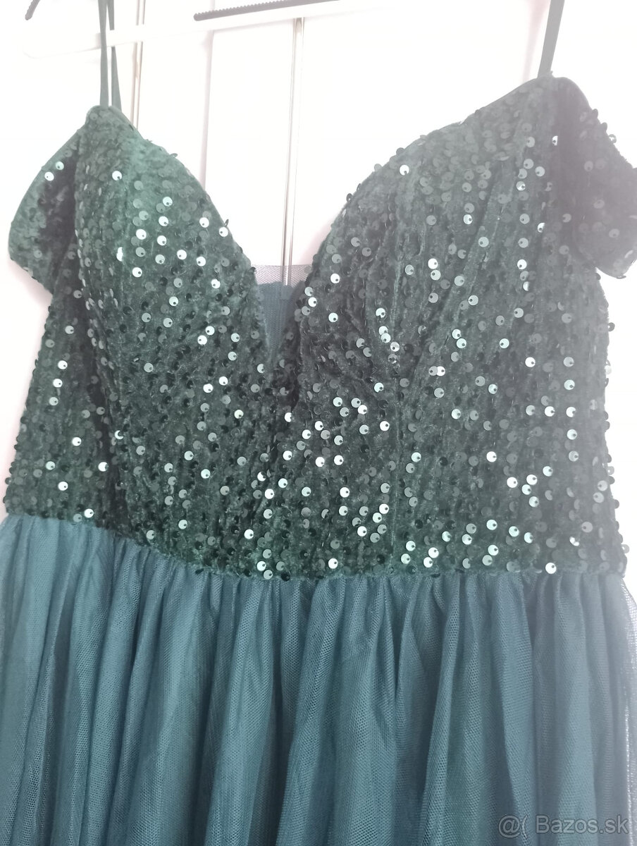 Spoločenské šaty zelené - 7