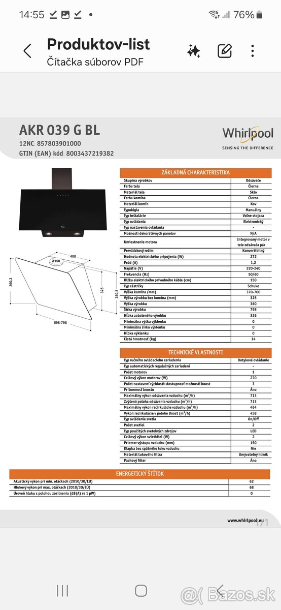 Whirlpool AKR 039 G BL - 7