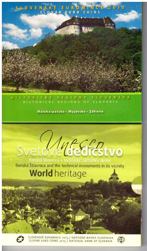 Sady slovenských euromincí BU - 7