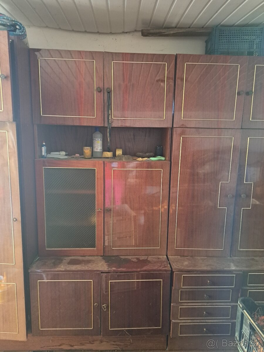 Antik obývacia stena - 7