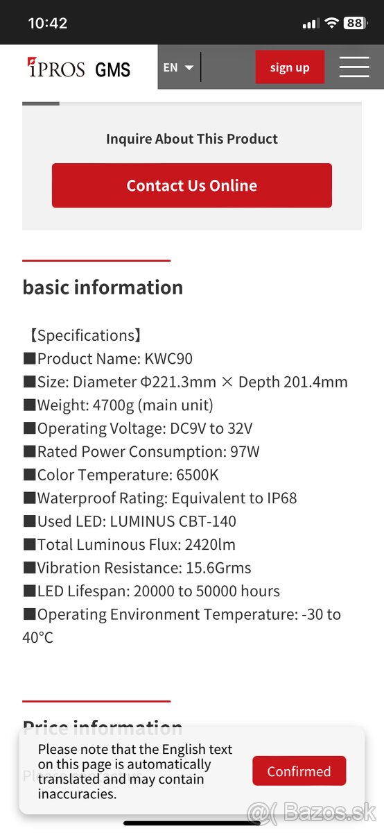 Led reflektor 12V - 7