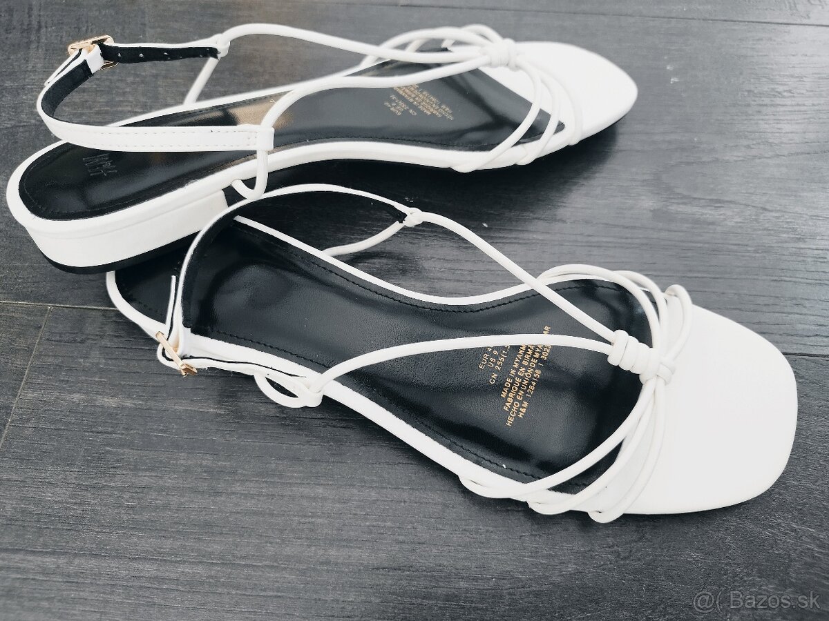 Dámske sandálky 40 biele H&M - 7
