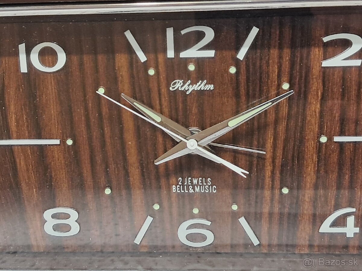 Vzácne Starožitné naťahovanie hodiny s volbami hudby Rhythm - 7