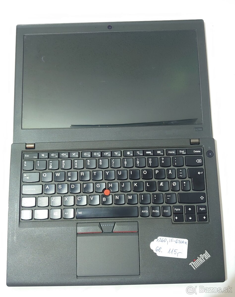 Lenovo ThinkPad X260, i5-6200U, 12,5" - 7