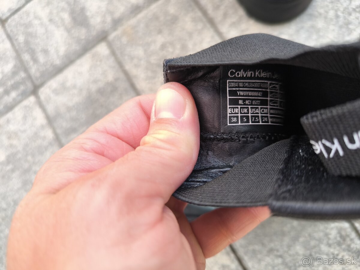 Calvin Klein dámske kožené čižmy , veľkosť 38 - 7