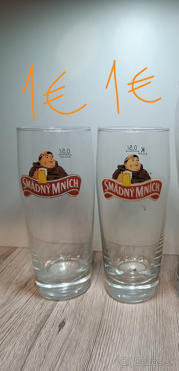 Slovenské pivové poháre 3 - 7