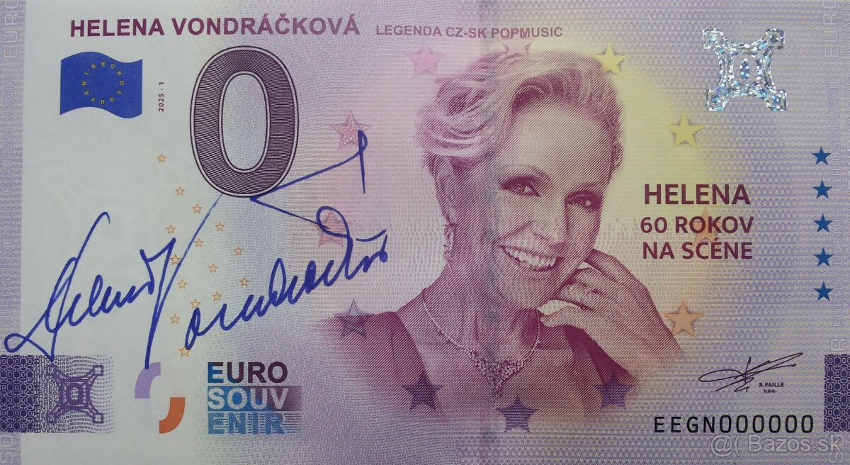 0 € / 0 euro souvenir bankovky HELENA VONDRÁČKOVÁ - 7