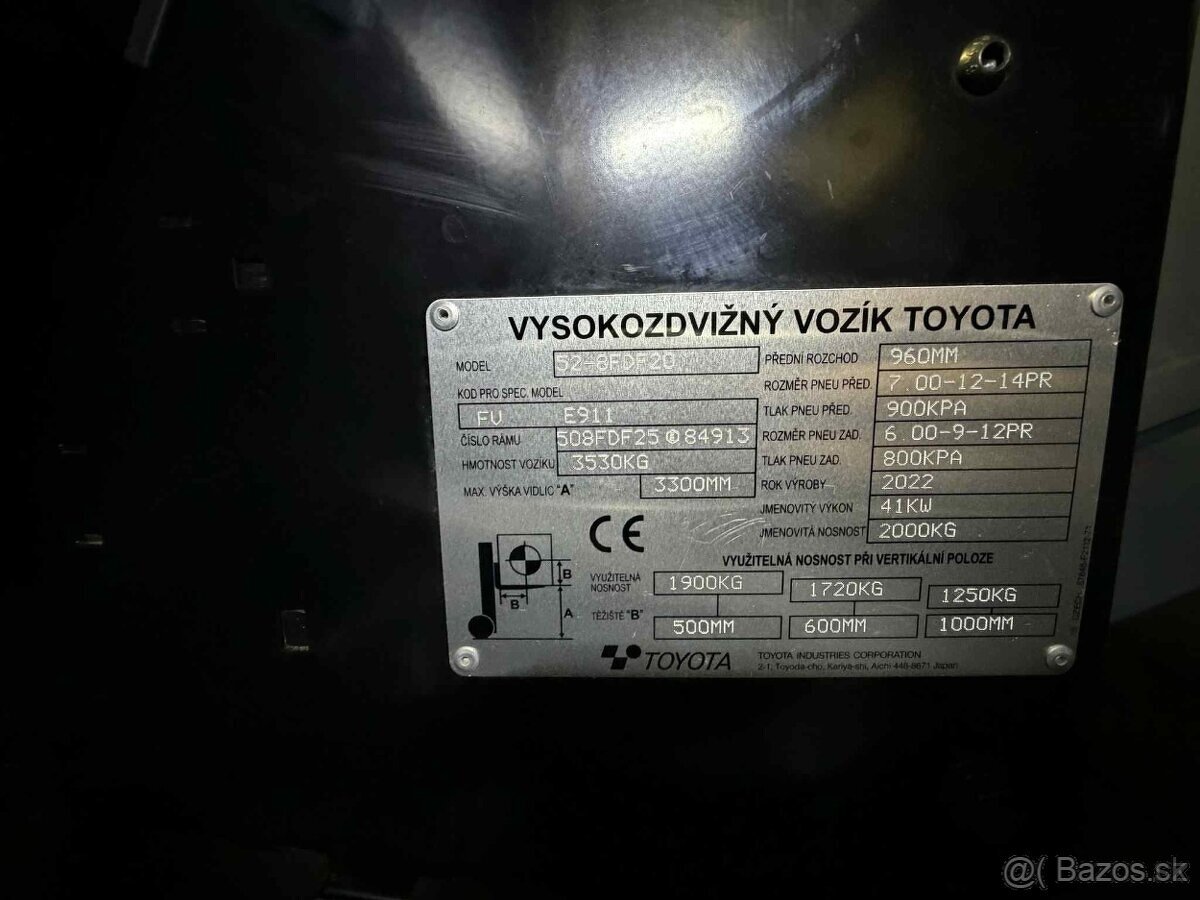 Toyota Dieselový VZV 52-8FDF20 833MTH - 7