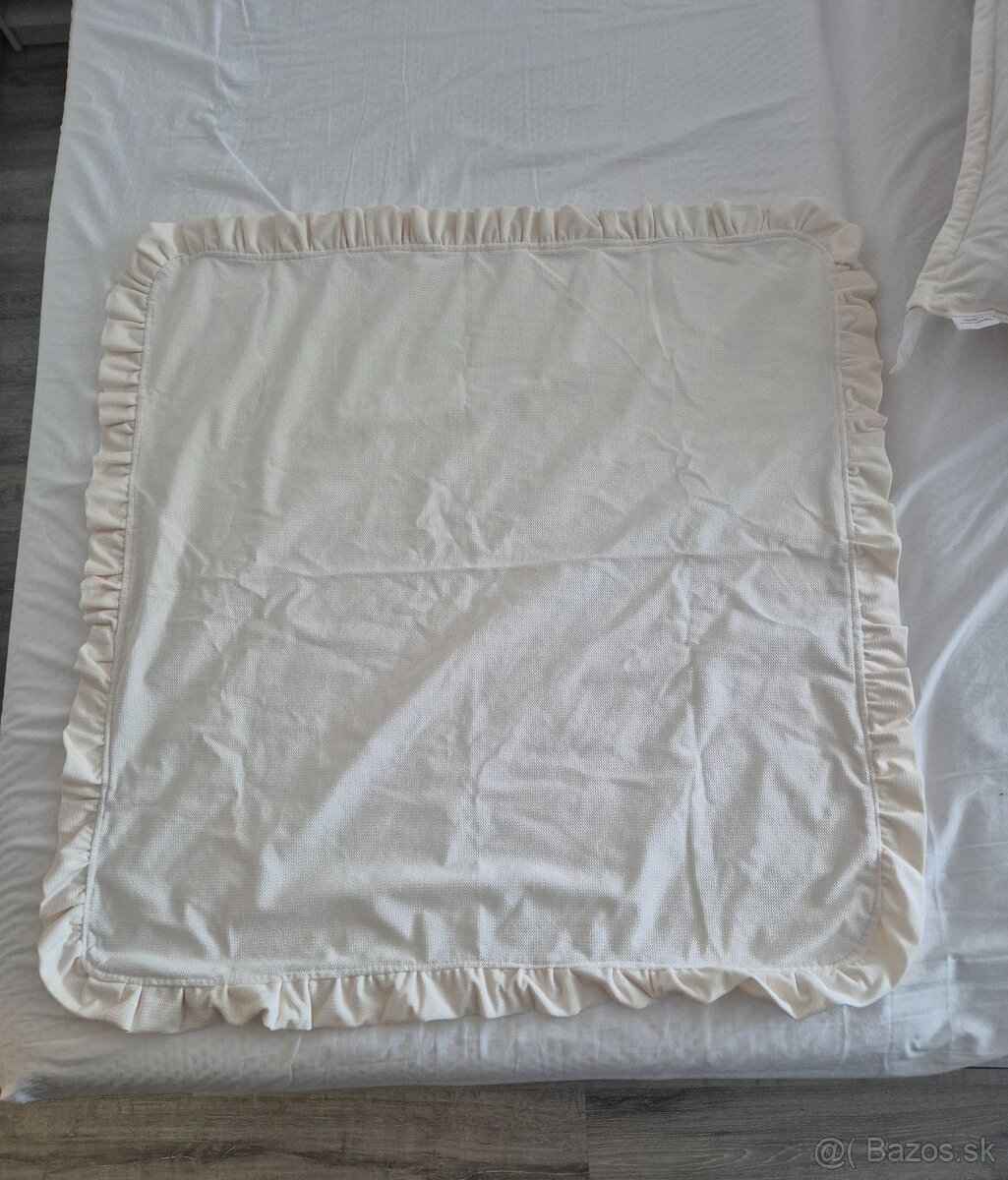 Predám výbavičku pre bábätko set krémový 3 v 1 - 7