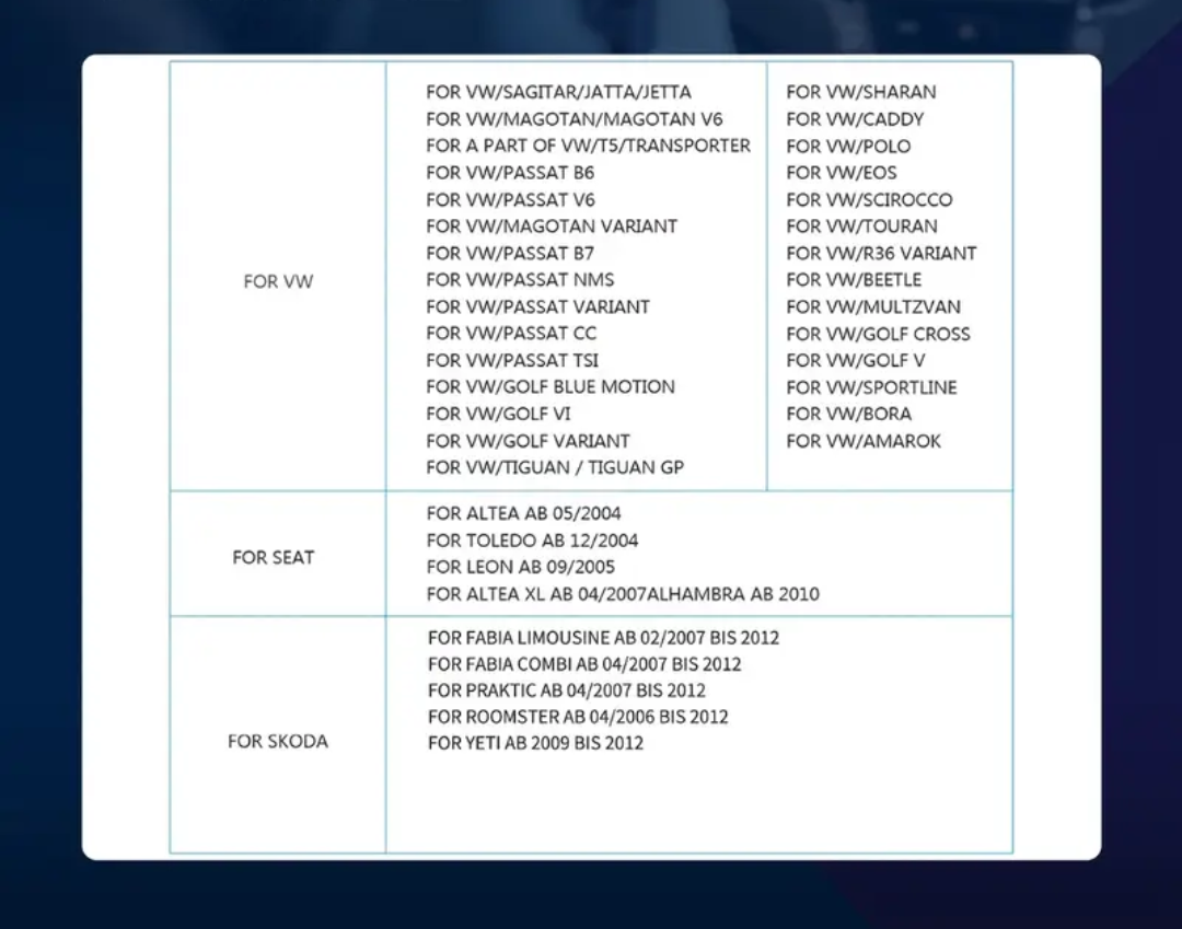 Autorádio VW ,Skoda,seat ,7" dotykový display - 7