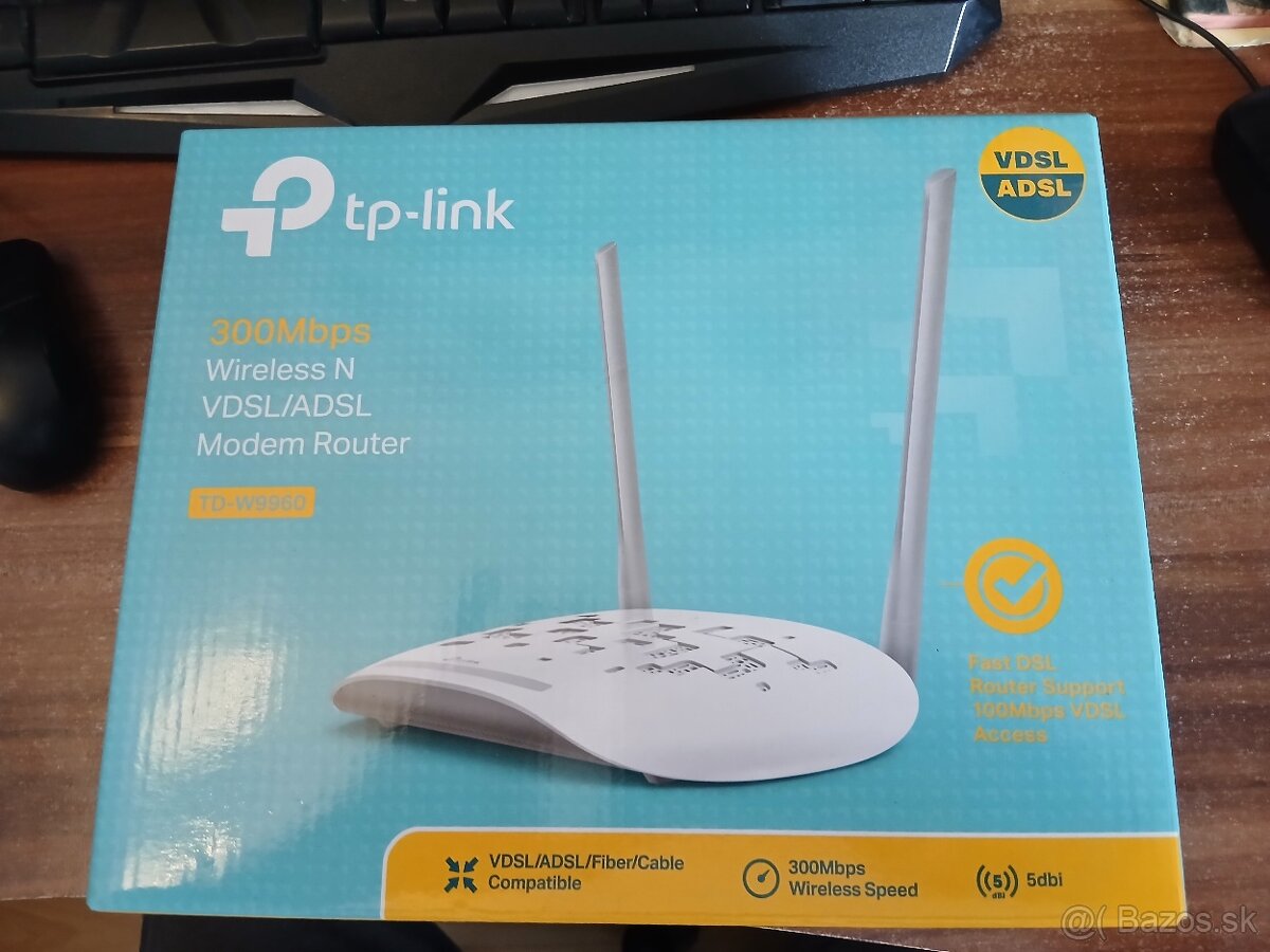 TP-Link WiFi modem/router TD-W9960 + TD-W8961NB – 1 adaptér - 7