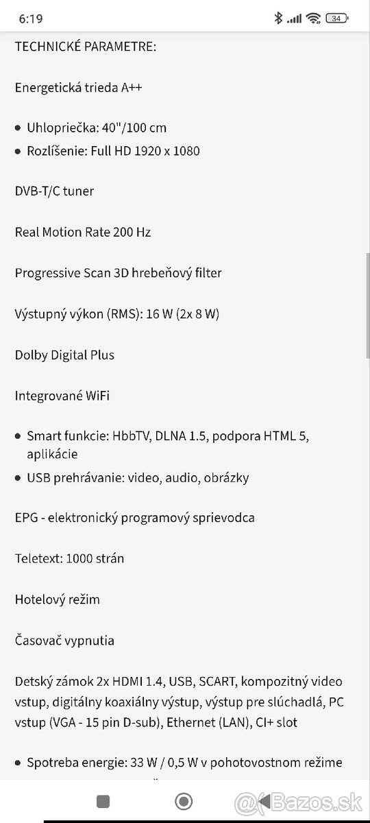 Televízor Panasonic - 7