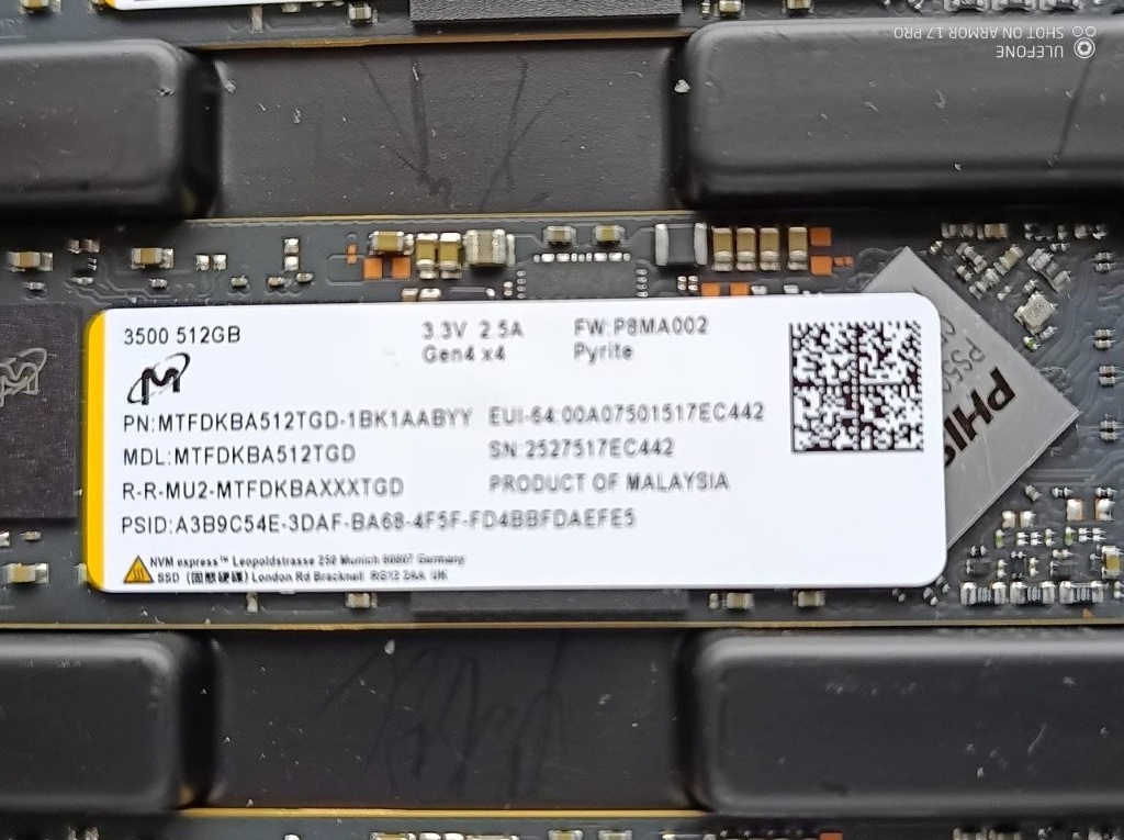 Micron 3400 512GB a Micron 3500 1TB a 2TB NVMe (7 000 MB/s) - 7
