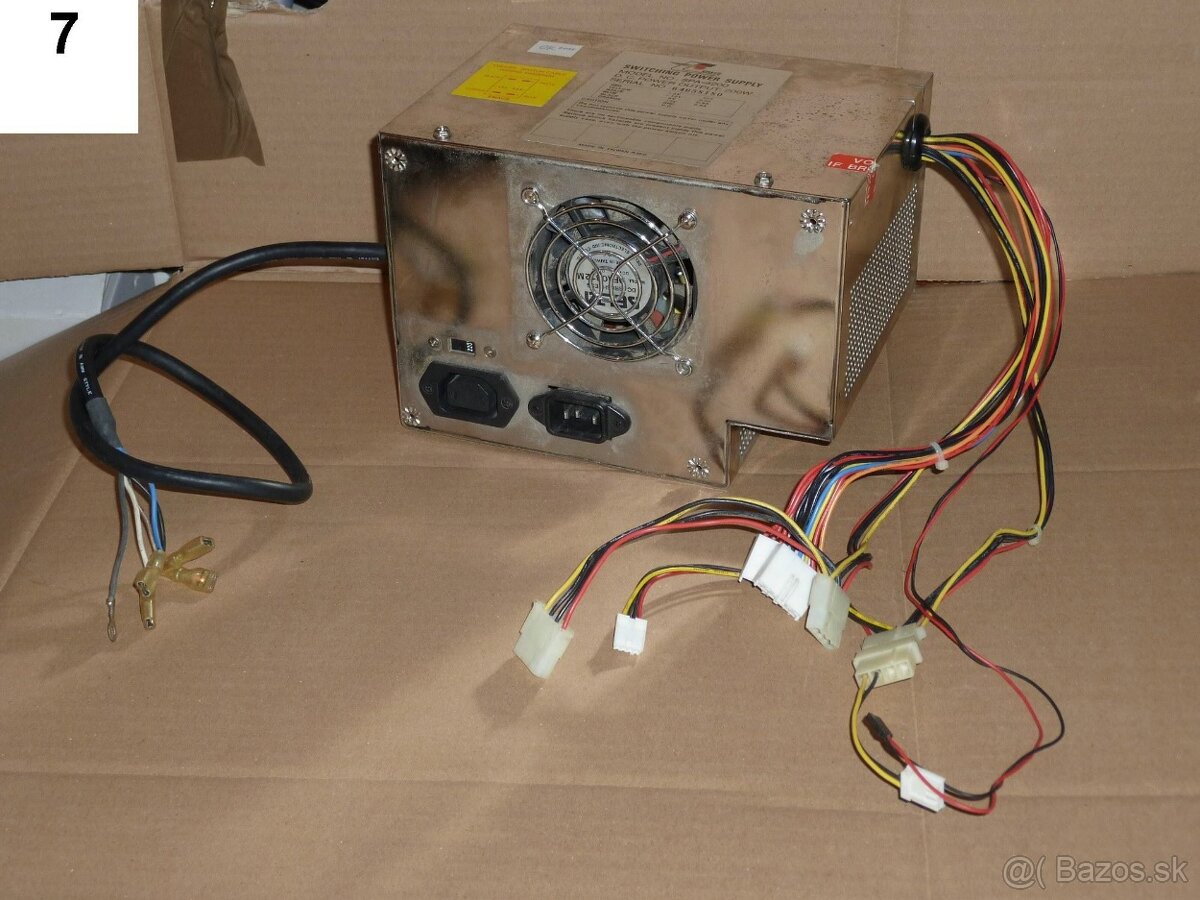 Predám atypické zdroje do PC, ATX aj AT, 7€ za kus - 7