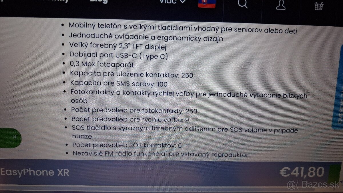 EVOLVEO EASY PHONE XR - 7