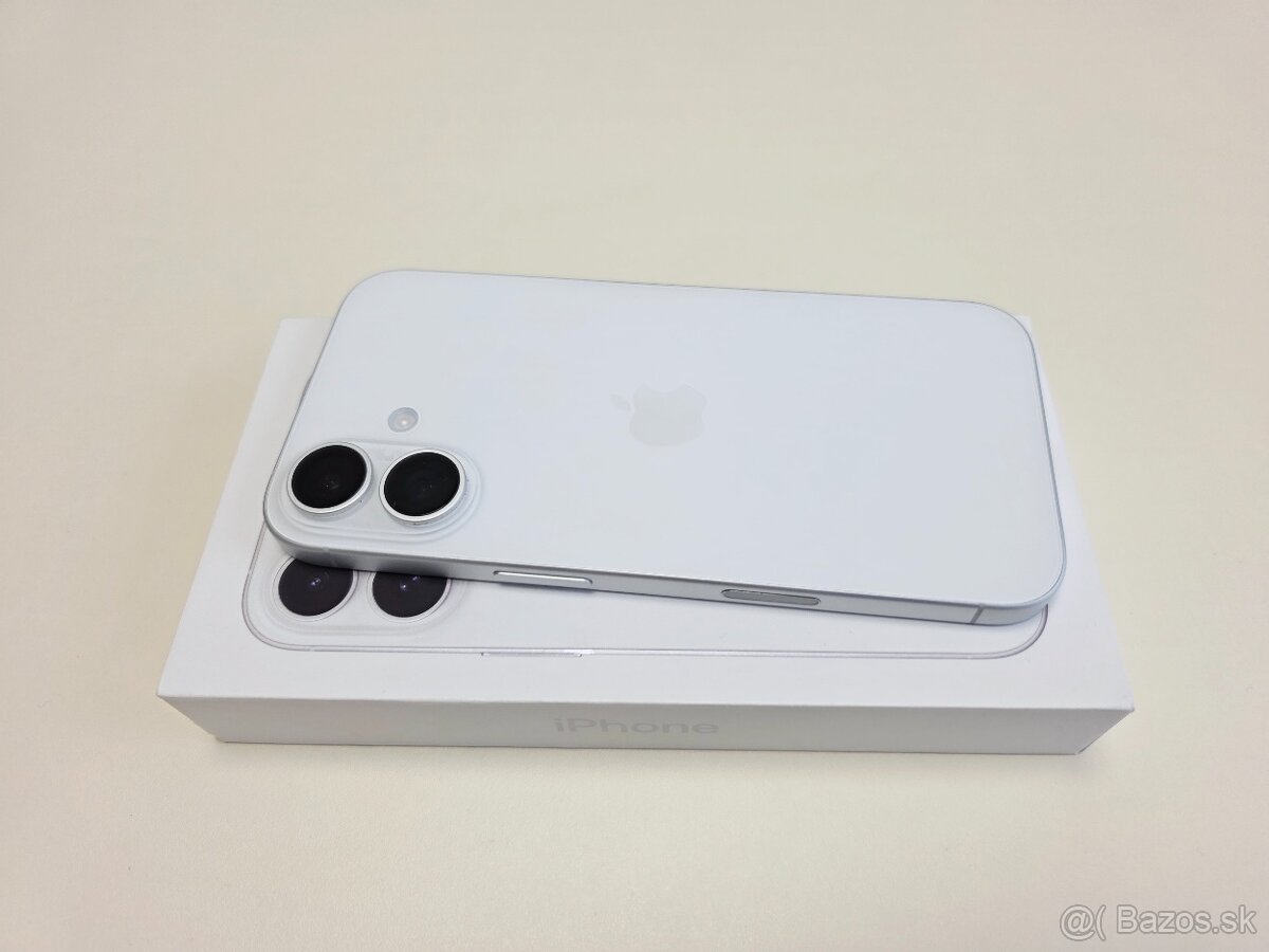 APPLE IPHONE 16 128GB WHITE TOP STAV BATERKA 100% - 7