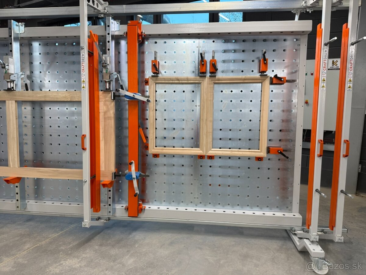 Rámový lis na drevo, hydraulický lis, korpusový lis - 7