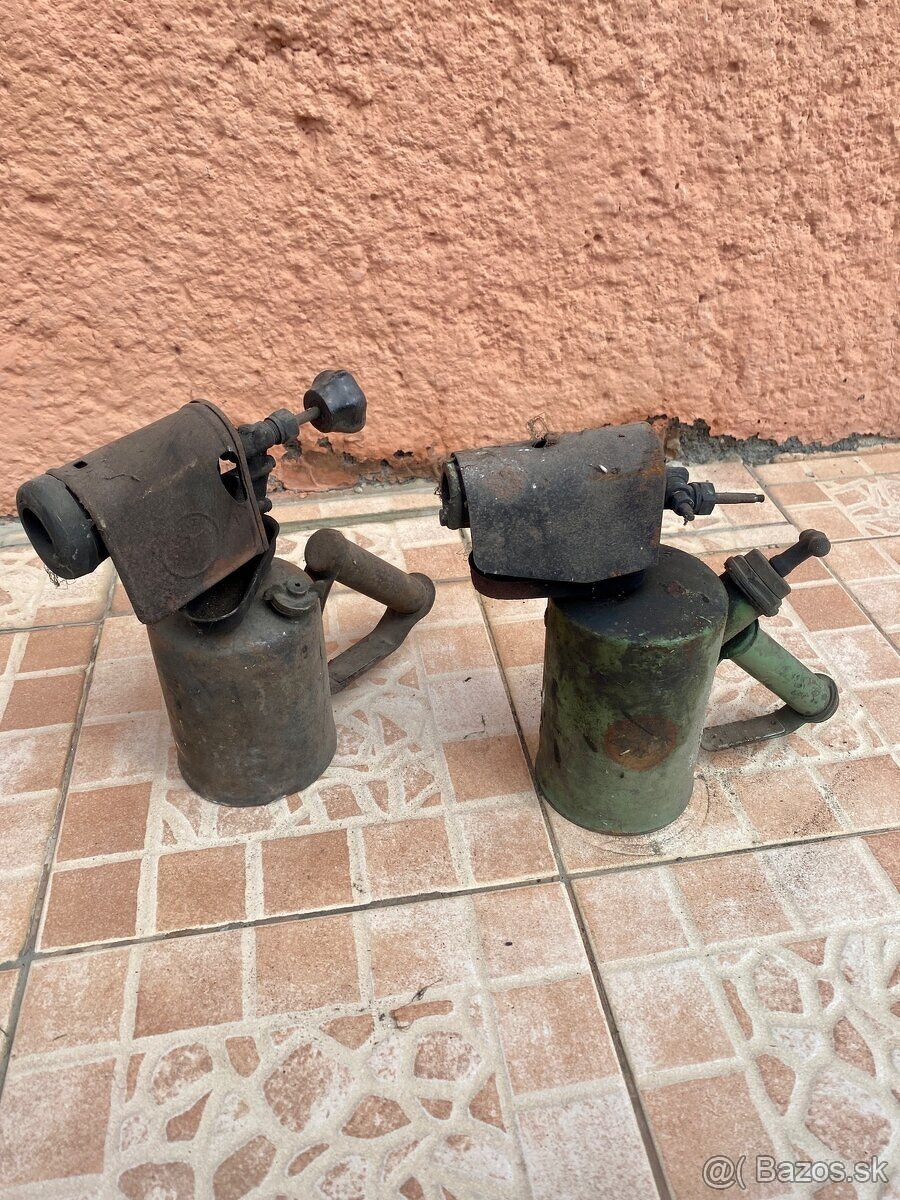 Starožitnosti - spájkovačky, stúpacie železá, vojenský opaso - 7