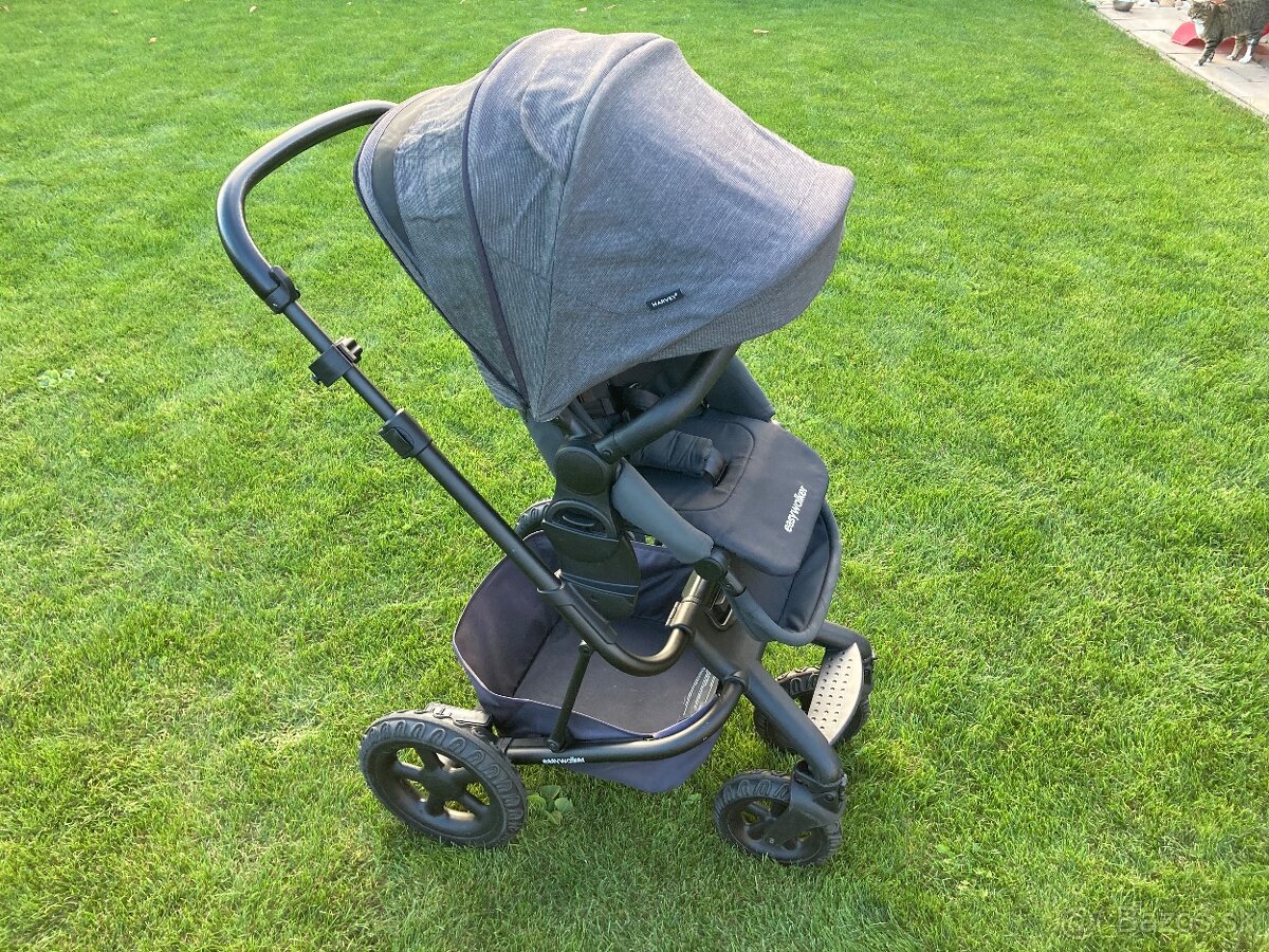 EASYWALKER HARVEY2 KOČÍK + ŠPORTOVÁ ČASŤ NIGHT BLACK - 7