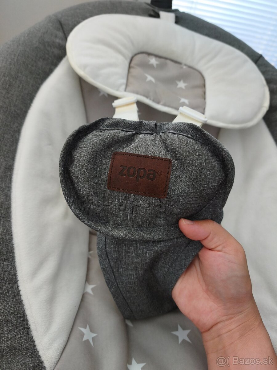 ZOPA lehačka ,Lullaby Gray Stars Grey - 7