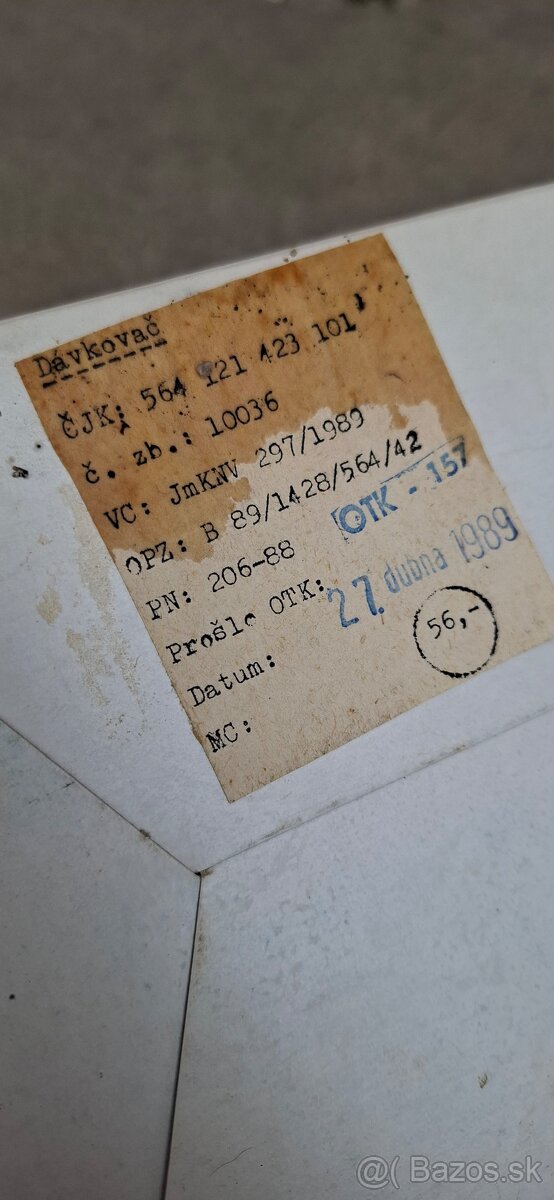 Retro Davkovac na cukriky Rok vyrovy 1989 - 7