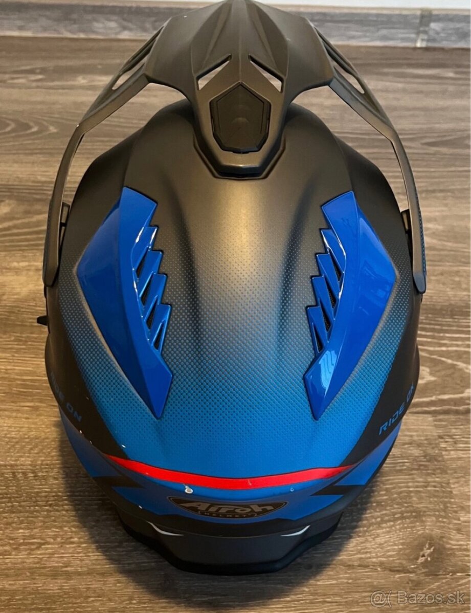 Airoh Commander Progress Enduro helma Blue/Red/Mat - 7