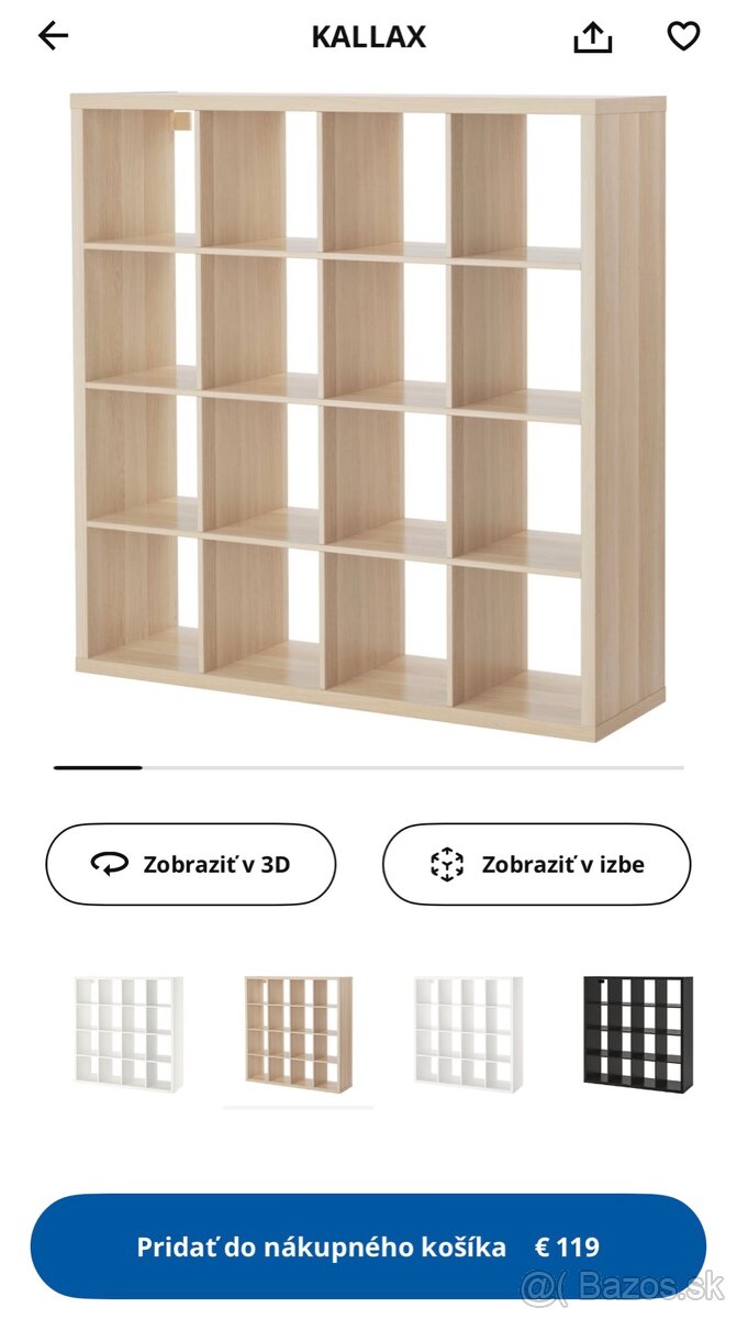 Ikea kallax s vložkami - 7