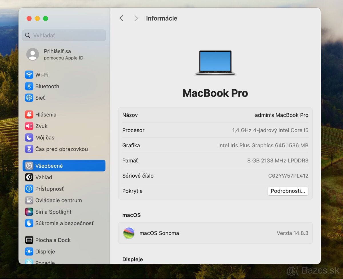 MacBook Pro 2019 13” 8GB/256GB - 7