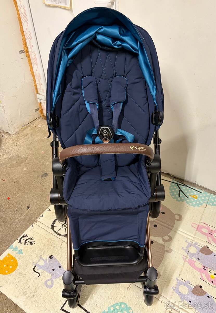 Kočík Cybex Priam Rosegold Nautical Blue - Trojkombinácia - 7