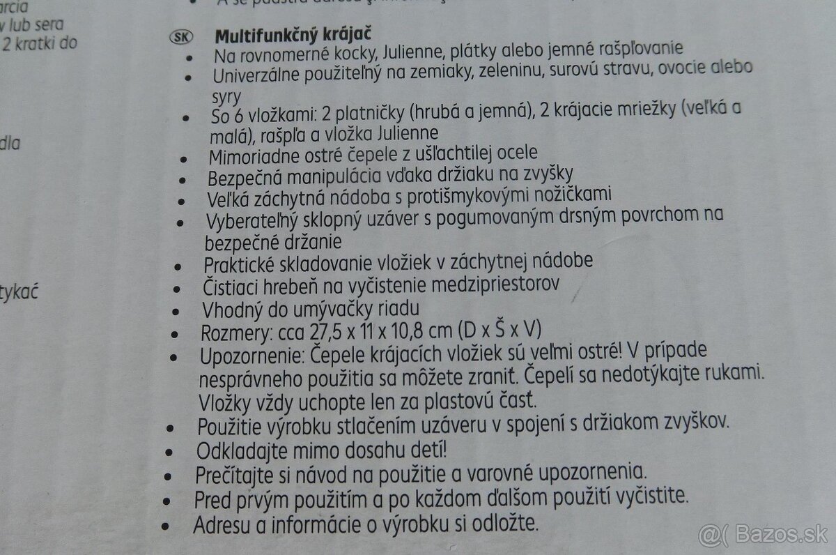 Multifunkčný krájač - 7
