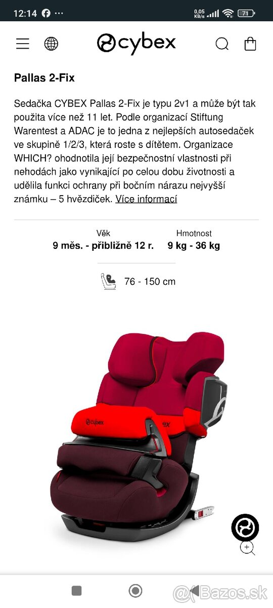 Autosedačka 9-36kg - 7