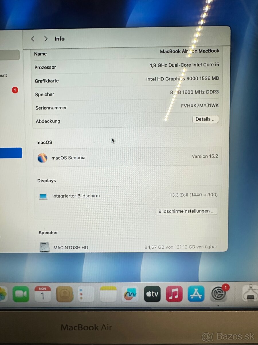 MacBook Air 13” (2017) – i5 / 8GB RAM / 128GB – pekný stav - 7