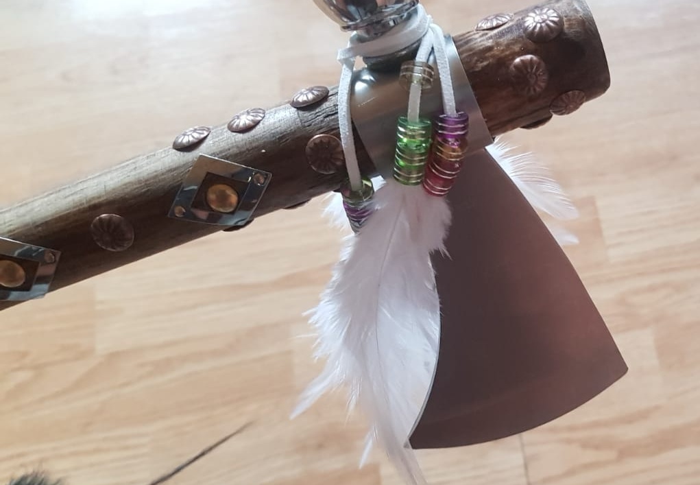 Kalumet, tomahawk, dýmka míru, indian, retro + DÁREK - 7