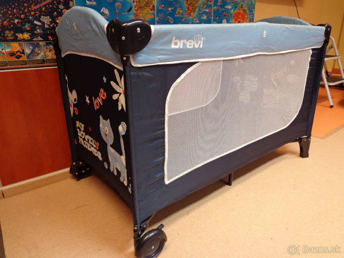 Predám detskú rozkladaciu postieľku Brevi - 7