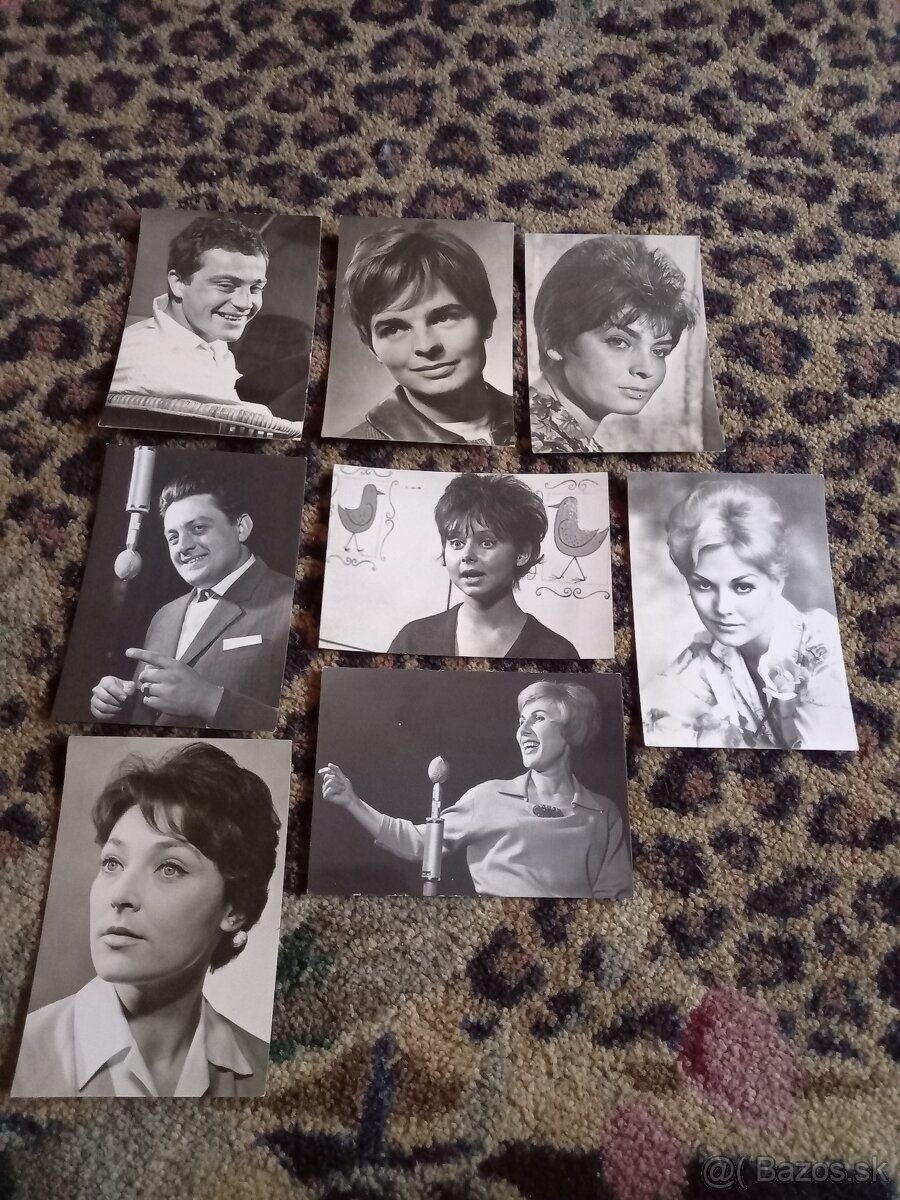 Retro pohľadnice hercov - 7