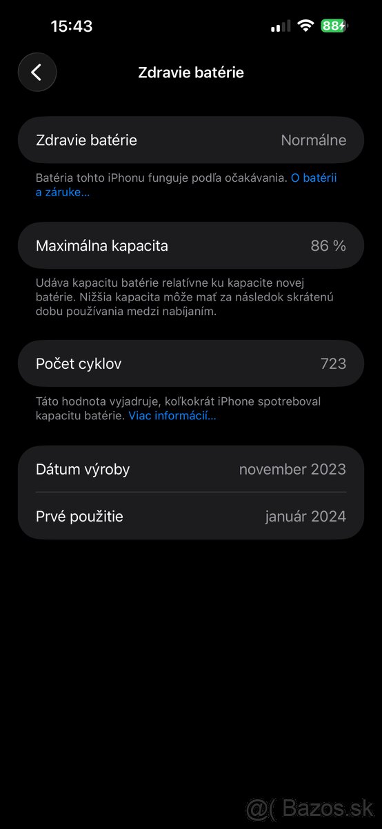 Predám iPhone 15 Plus – 128 GB – čierny - 7