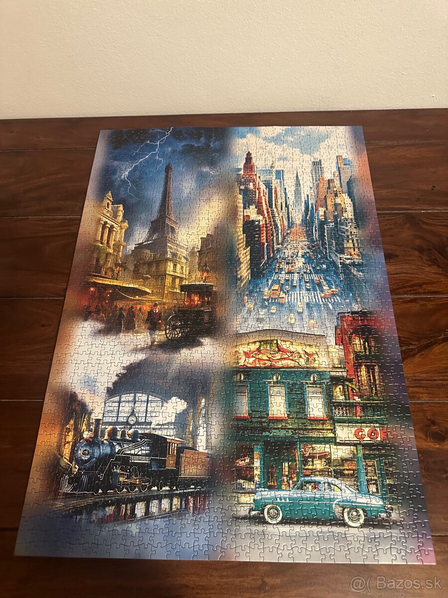 Predam puzzle trefl 21000ks poskladane - 7