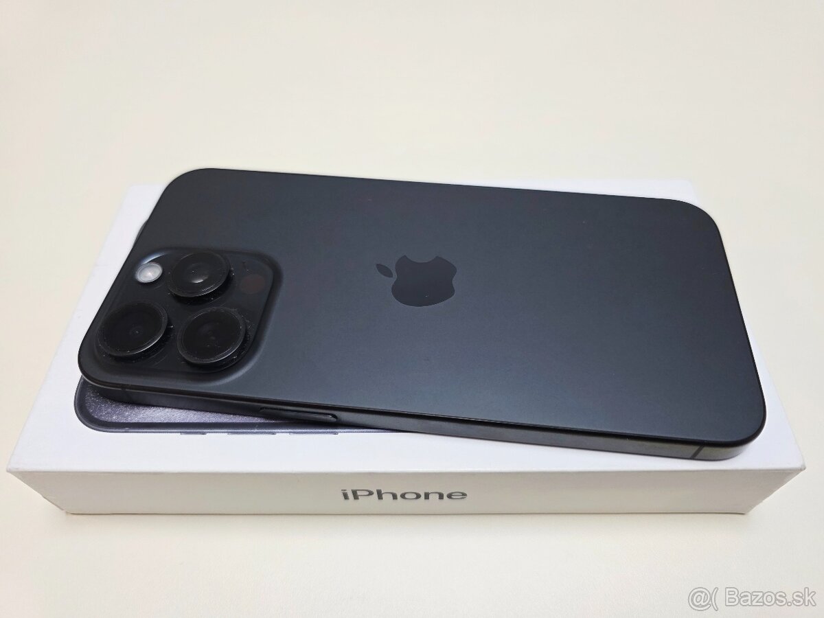 APPLE IPHONE 15 PRO MAX 256GB BLACK TITANIUM,BATERKA 99% - 7