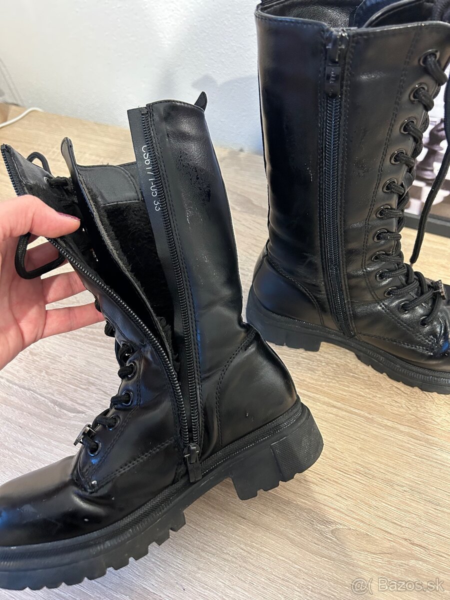 Nelly Blue dievčenské zimné topánky /vysoke čižmy na zips - 7