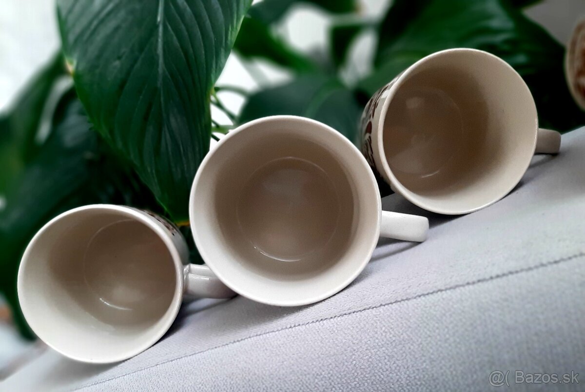 Set retro hrnků Kera Vitral / ČSSR.. - 7