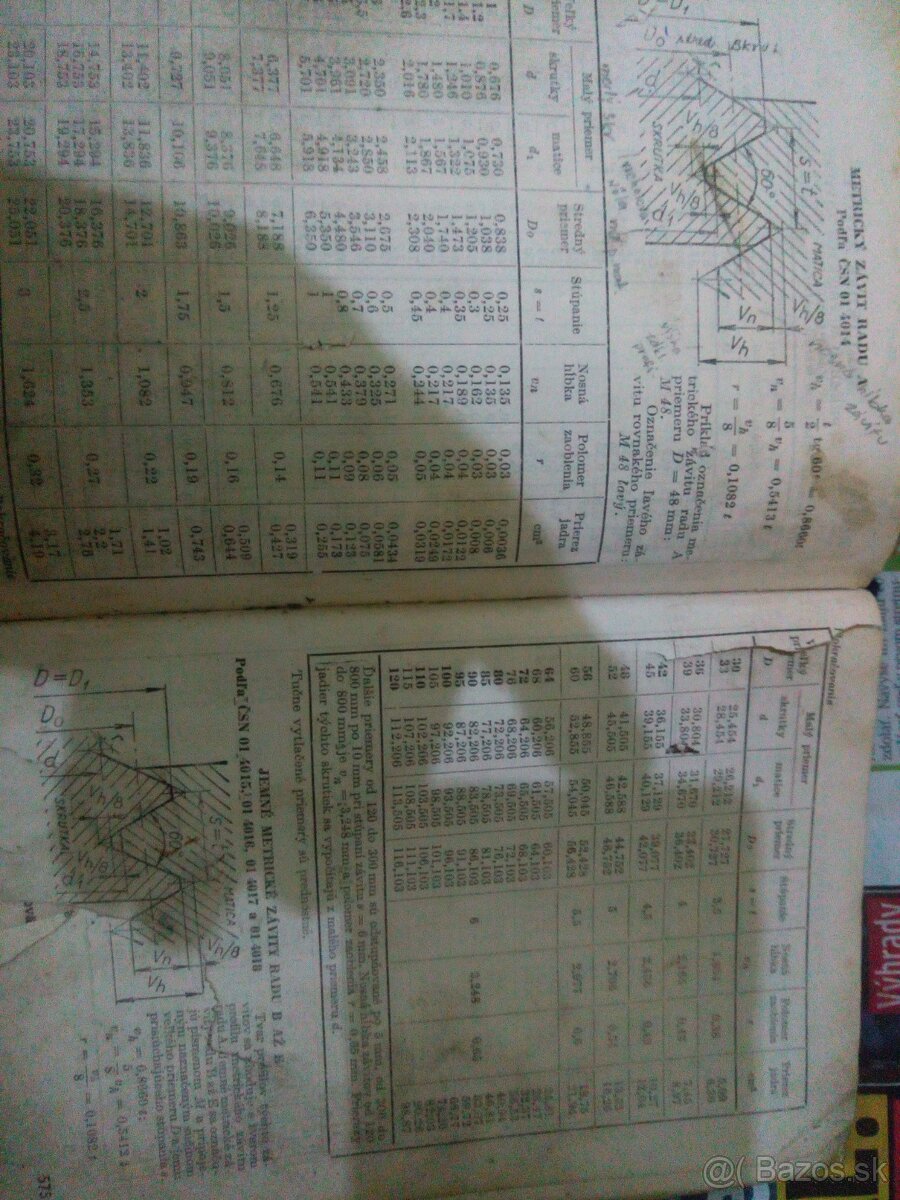 Technická príručka -tabulky r.1958 - 7
